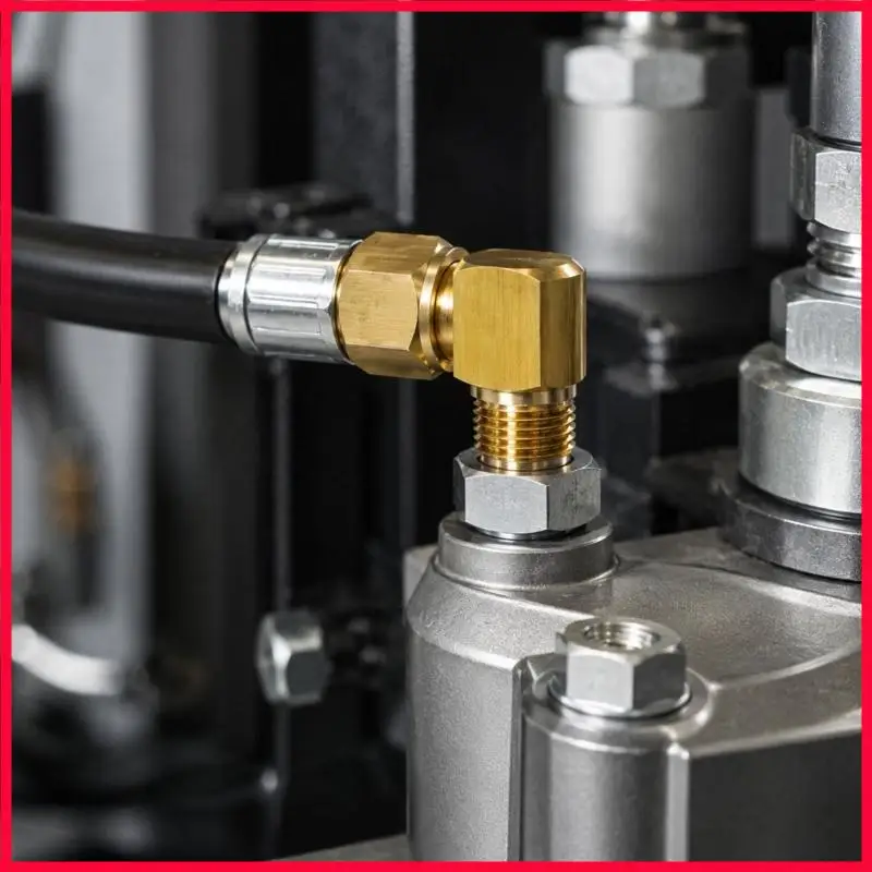 XX9B 3/8 Brass Female x Male Adapter, Pipe Elbow with Rotating Center Section for Water Pipe Service in Close