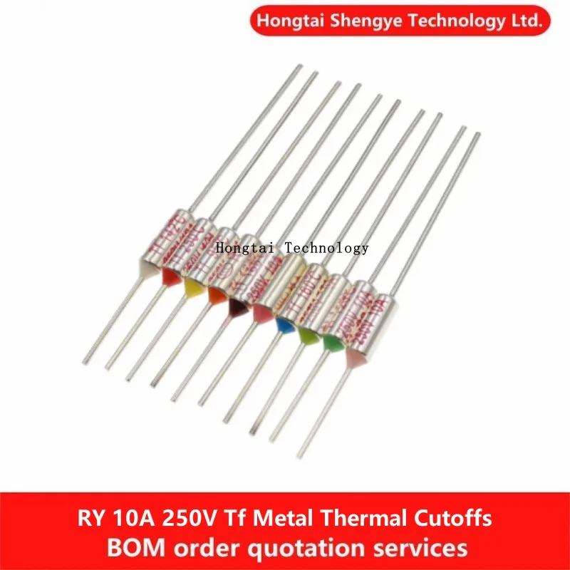 RY 10A 250V Tf Metal Temperature Fuse 60C 84C 100C 105C 110C 120C 130C 152C 165C 172C 185C 192C 200C 216C 240C 280C 184C 121C