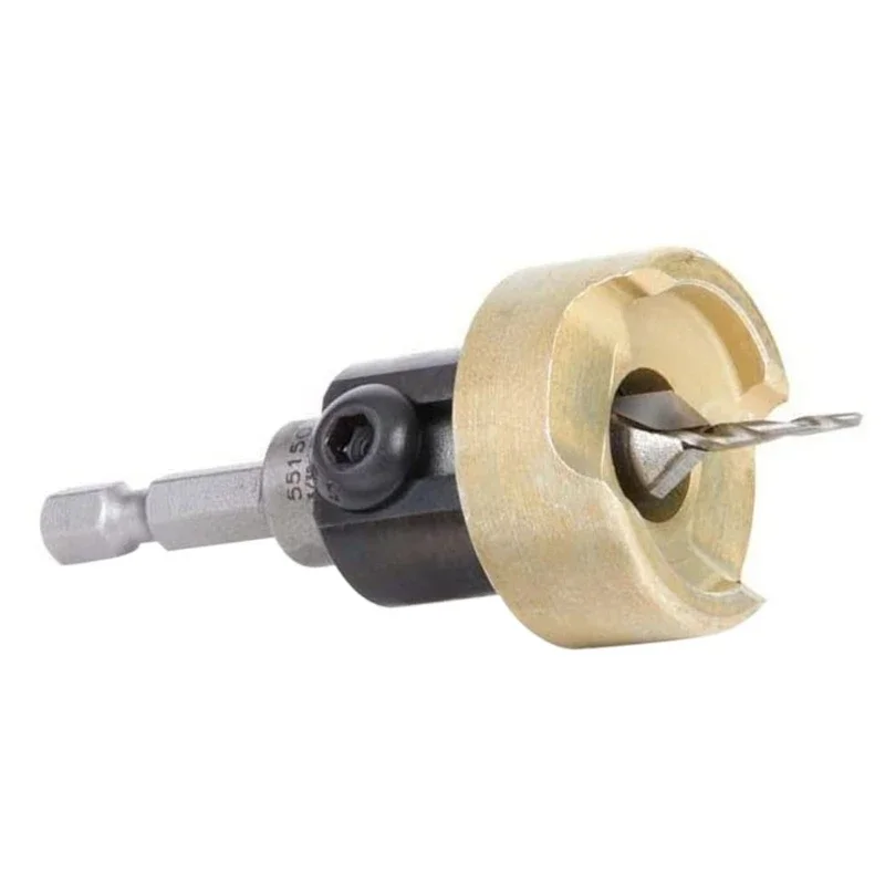 Countersink เจาะ คาร์ไบด์ความลึกที่ปรับได้สำหรับช่องเปิดกระดานไม้ Countersunk Holes เครื่องมือ อุปกรณ์เสริมงานไม้