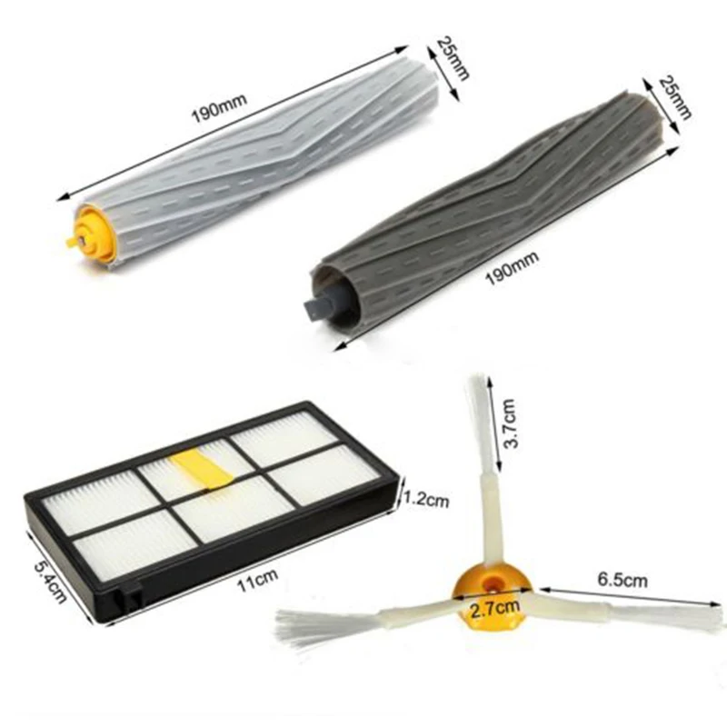 Replaces Replacement Kit for Roomba for 800 for 900 Series Accessories Extractor Brushes For Vacuum Cleaning  Replaces