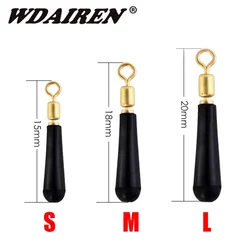 10 Pcs 3 Size Black Float Adapter Soft for Sea Carp Fly Fishing Spinner Bait Accessories Jig Hooks Fishing Tools Wobblers