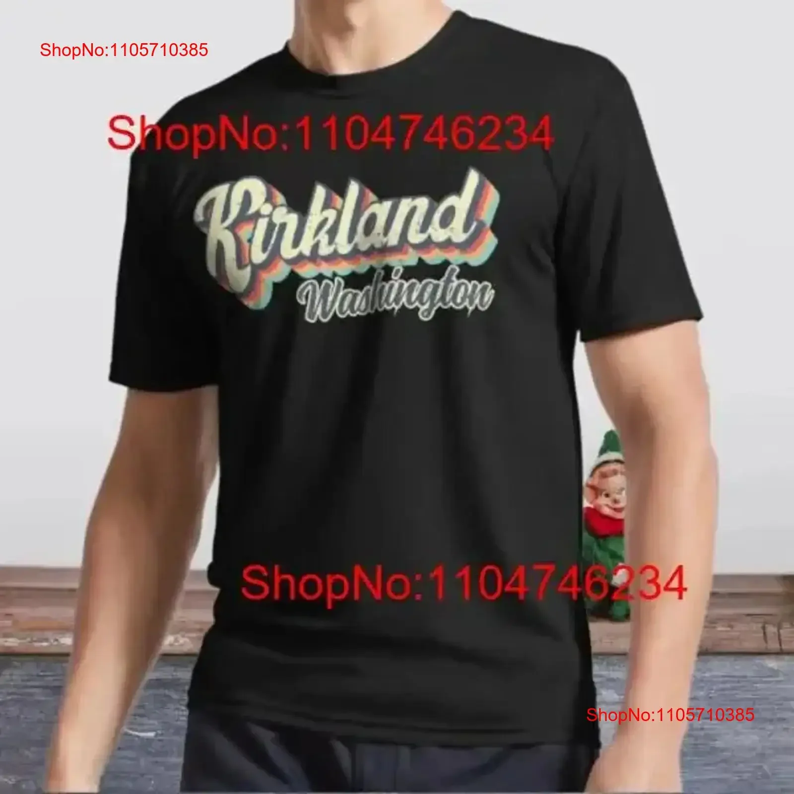 New T Shirt Kirkland City Washington Retro Active Logo Funny Size S to 5XL vintage Washed Breathable Top For Everyday Wear