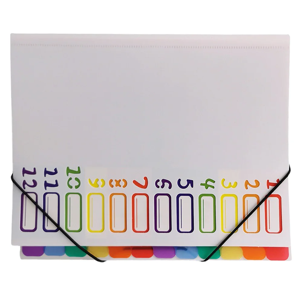 A4 Size Folder Bag Multi-Layer File Organizer Portable Document Storage Business Travel Receipts Papers