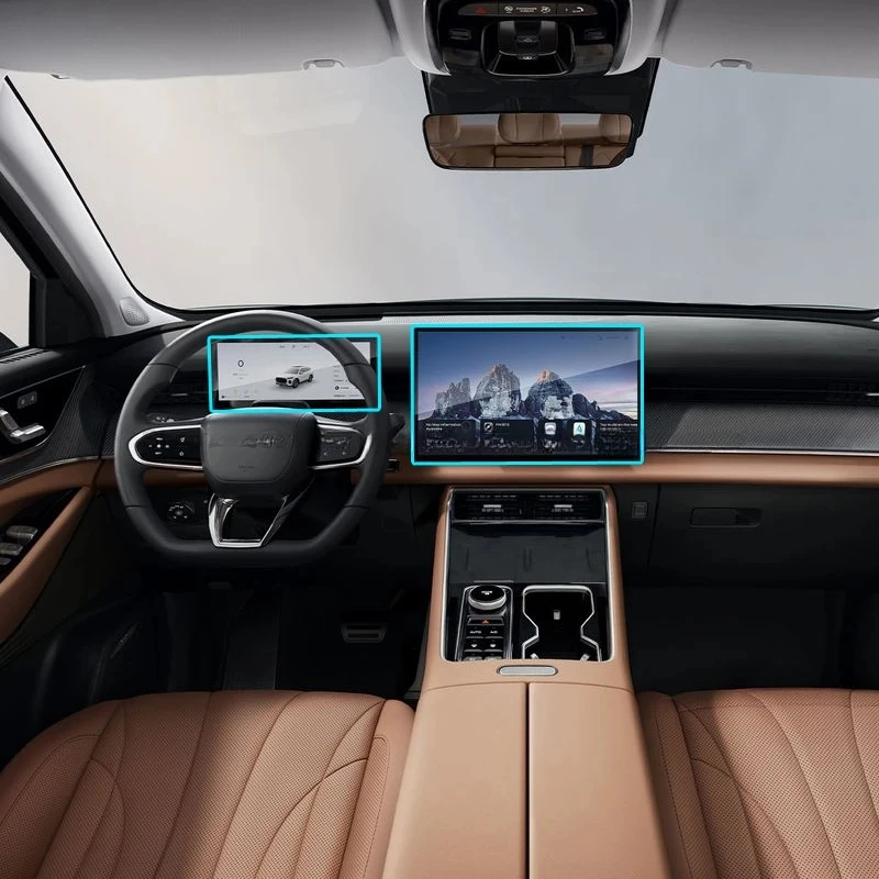 بيع فيلم زجاجي لـ TIGGO 9 2024 2025 CAR LCD تعمل باللمس الملاحة نظام تحديد المواقع حماية وملحقات لوحة القيادة سريع #3
