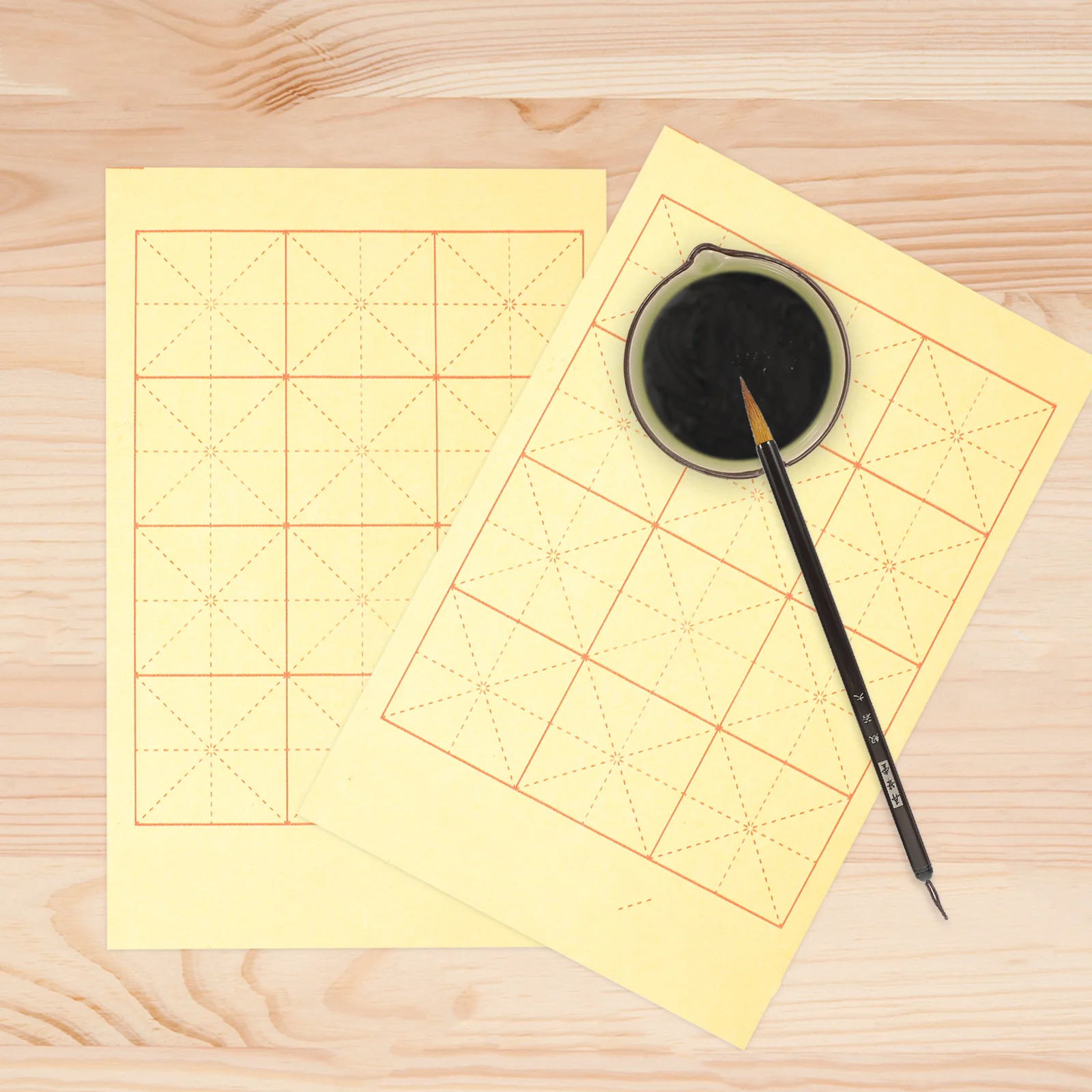 

Ceramic Calligraphy Ink Dish Large Capacity Smooth Surface for Brush Pen Holder Water Ink Container Retro Style Desktop