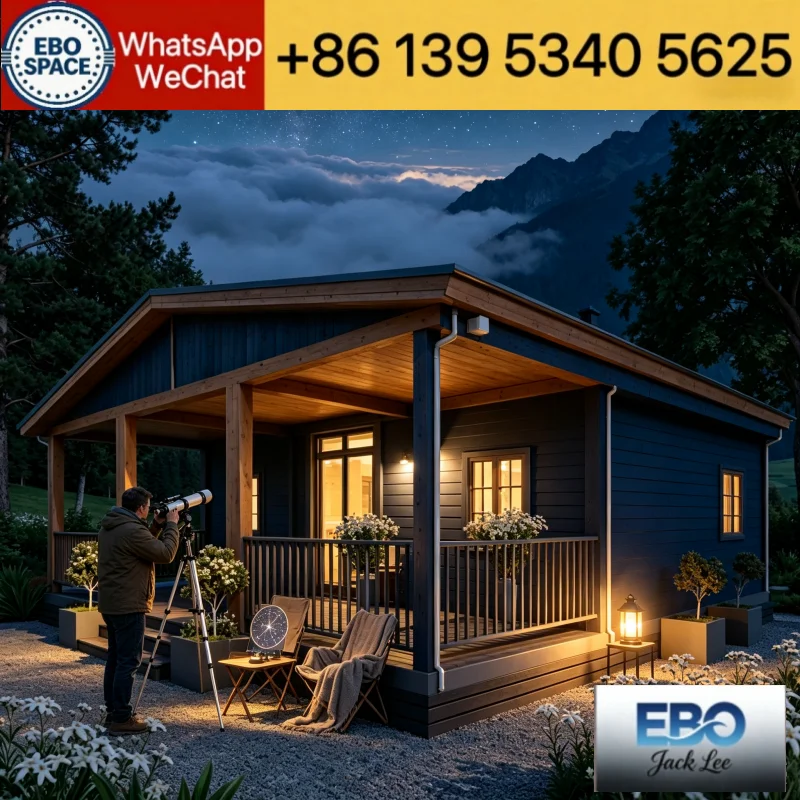 Factory direct 40ft mobile foldable house, with shower & kitchen, outdoor holiday Transport Container Home