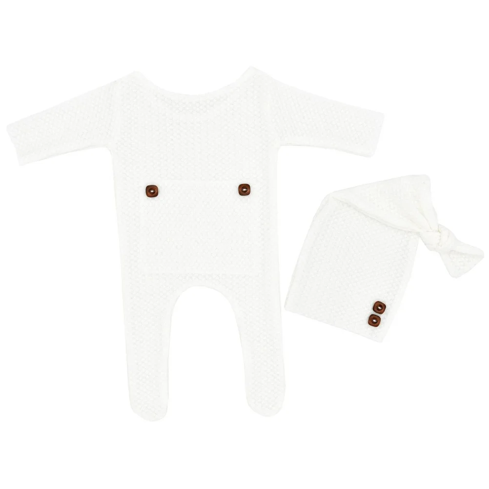 

Newborn Baby Clothes Adorable Knitted Shorts Bonnet Photo Props Modeling Gifts Soft Elastic Wool Blend Infant Wear