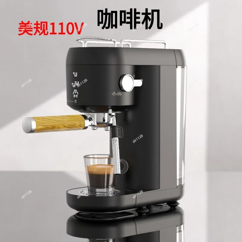 

110V Espresso Coffee Machine Semi Automatic With Milk Frother Visual Design Home Grinder Support EU US Plug