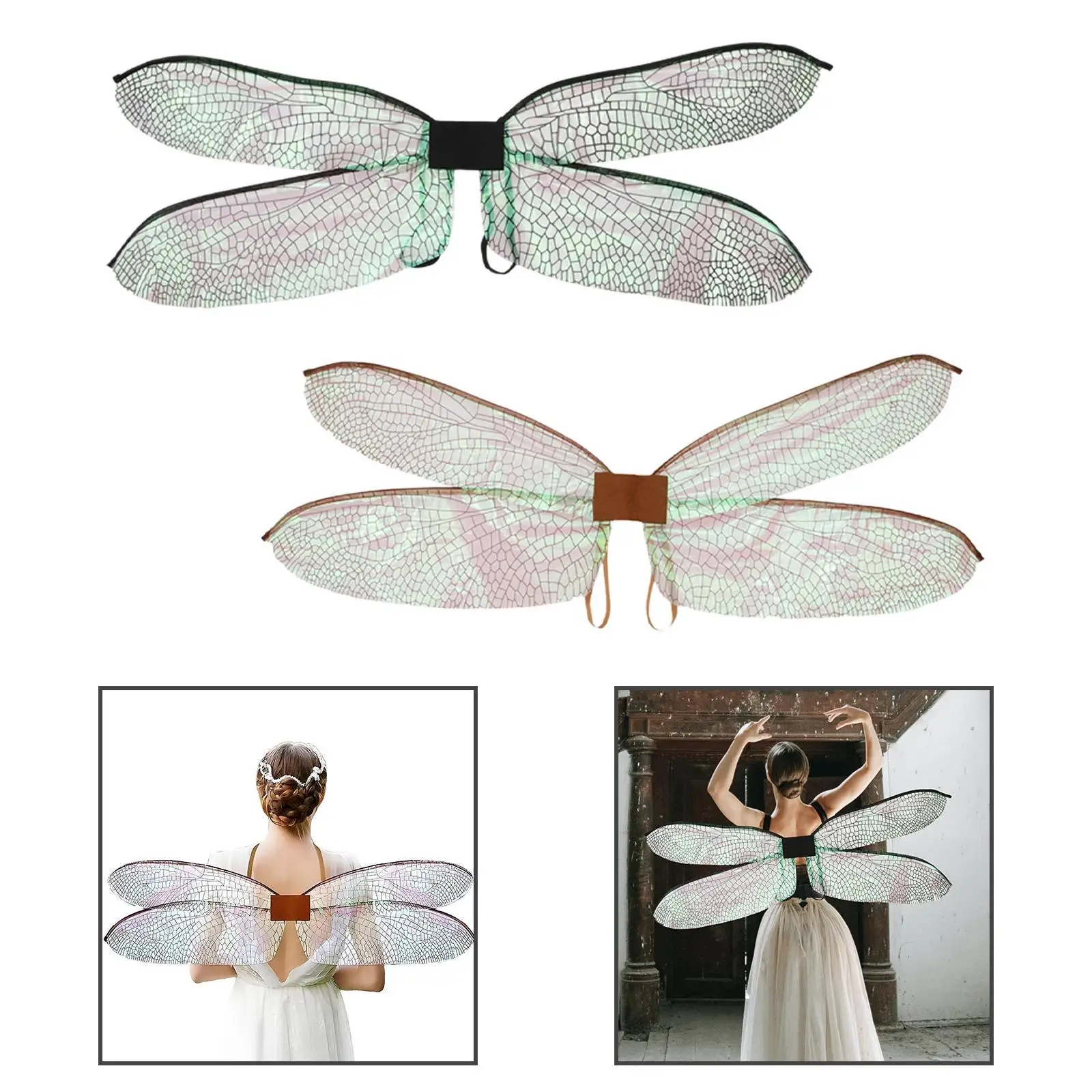Dragonfly Fairy Wing for Women Girls Elf Cosplay for Carnival Performance