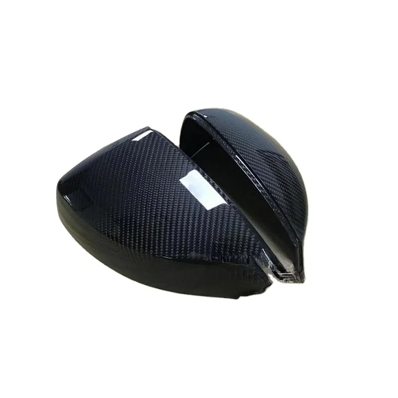 High Quality Dry Carbon Fiber Mirror Cover With/Without Lane Assist 1:1 Replacement for A3 S3 8V 2014 up