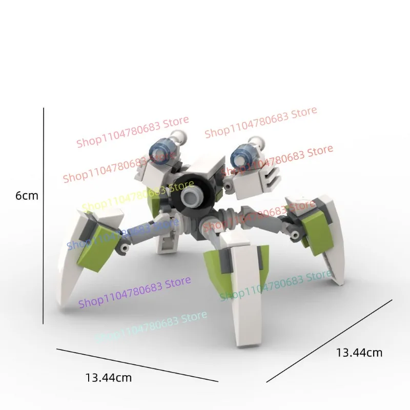 MOC Building Blocks Military WWII Series Quadruped Mech Robot Assembly Model Educational Toy for Boys Gift Collectible