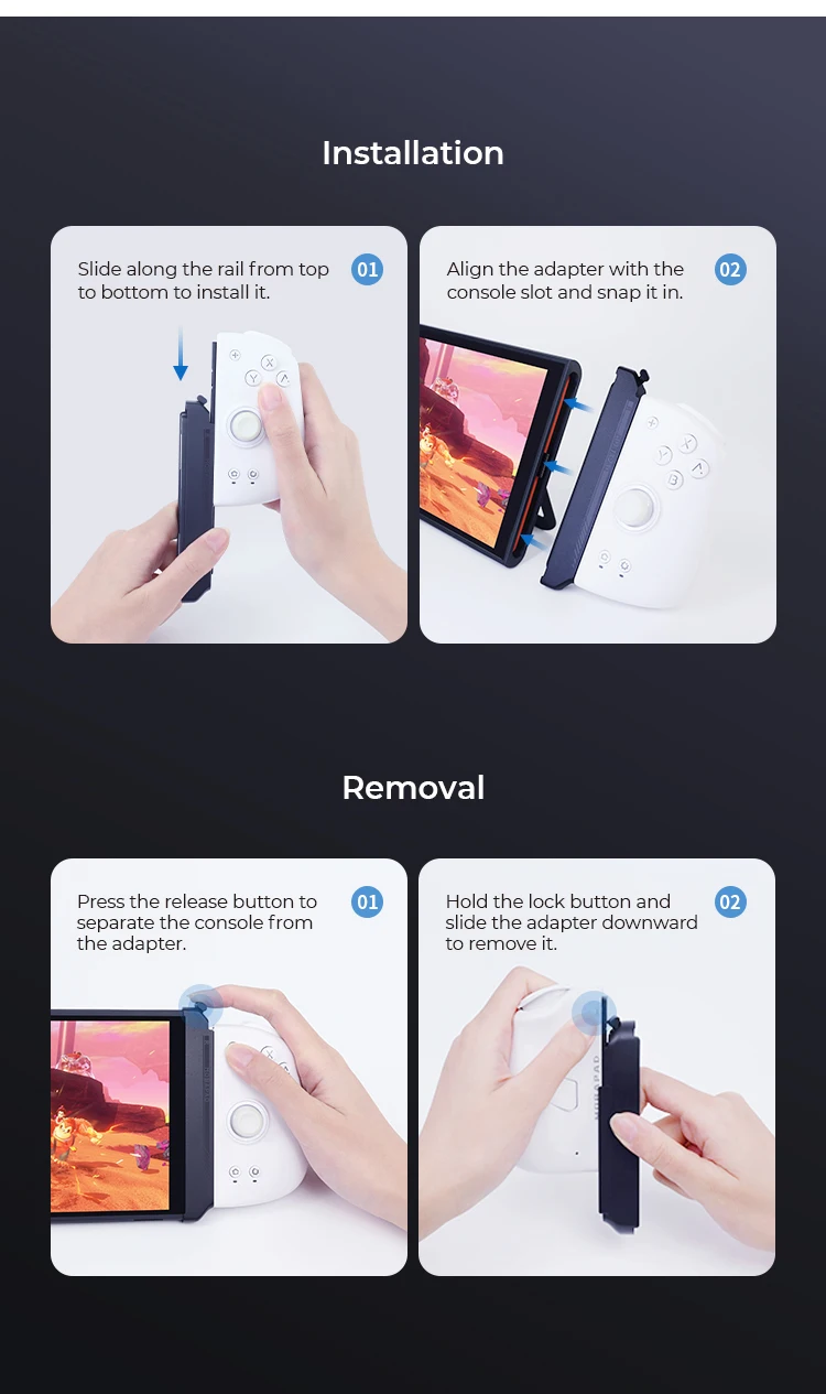 MOBAPAD C70 Сильный магнитный адаптер для Nintendo Switch 1 JoyCon для геймпада M6 S/HD S1 S/HD Контроллер на игровой консоли Switch 2