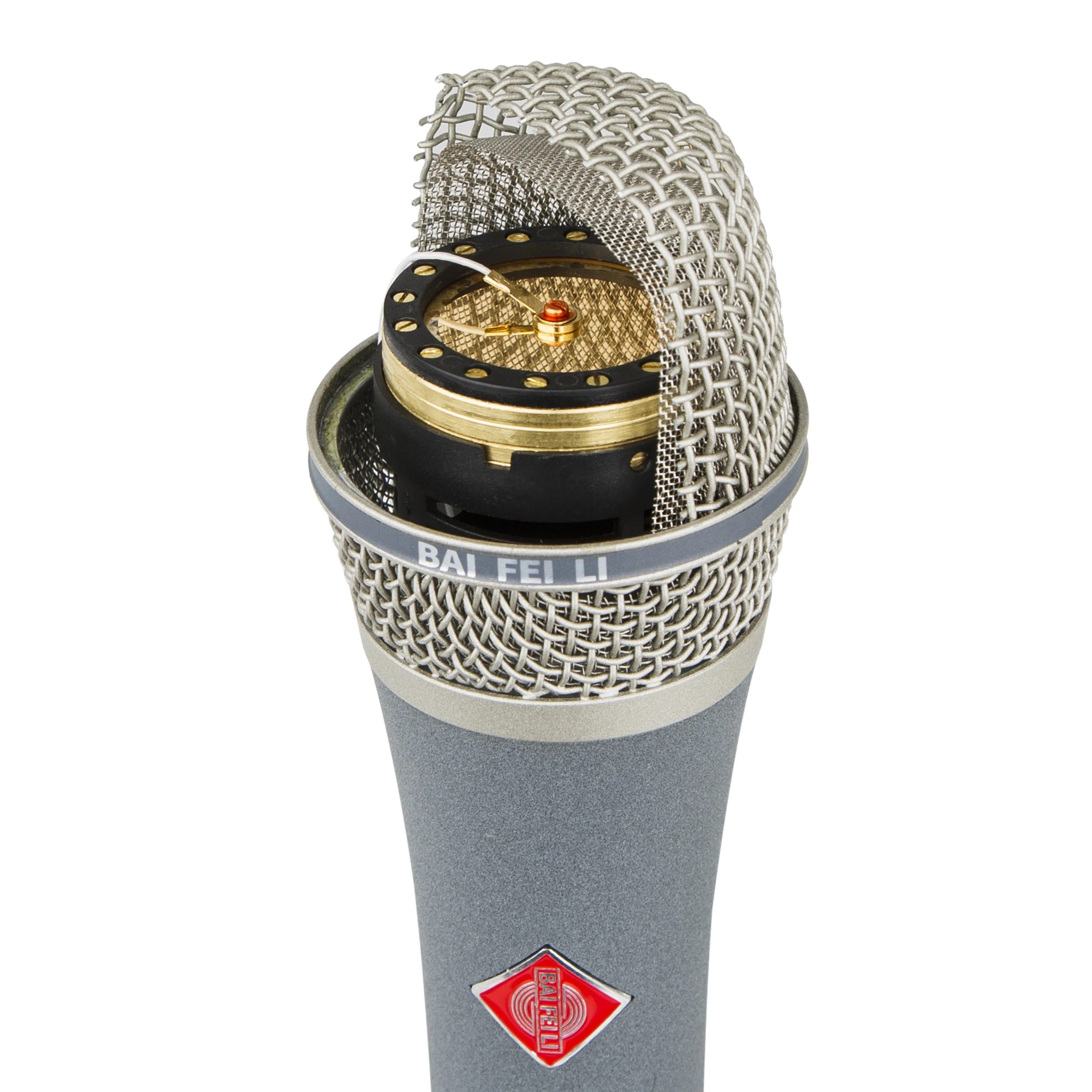 BAIFEILI M80 micrófono condensador profesional con cápsula de diafragma grande cardioide de 34mm para grabación de estudio actuaciones en vivo