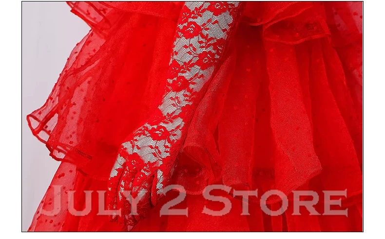 زي تنكري خنفساء ليديا للفتيات ، العصائر فستان تول أحمر ، زي مخيف قوطي ، زي تنكري لحفلة الكرنفال ، هالوين