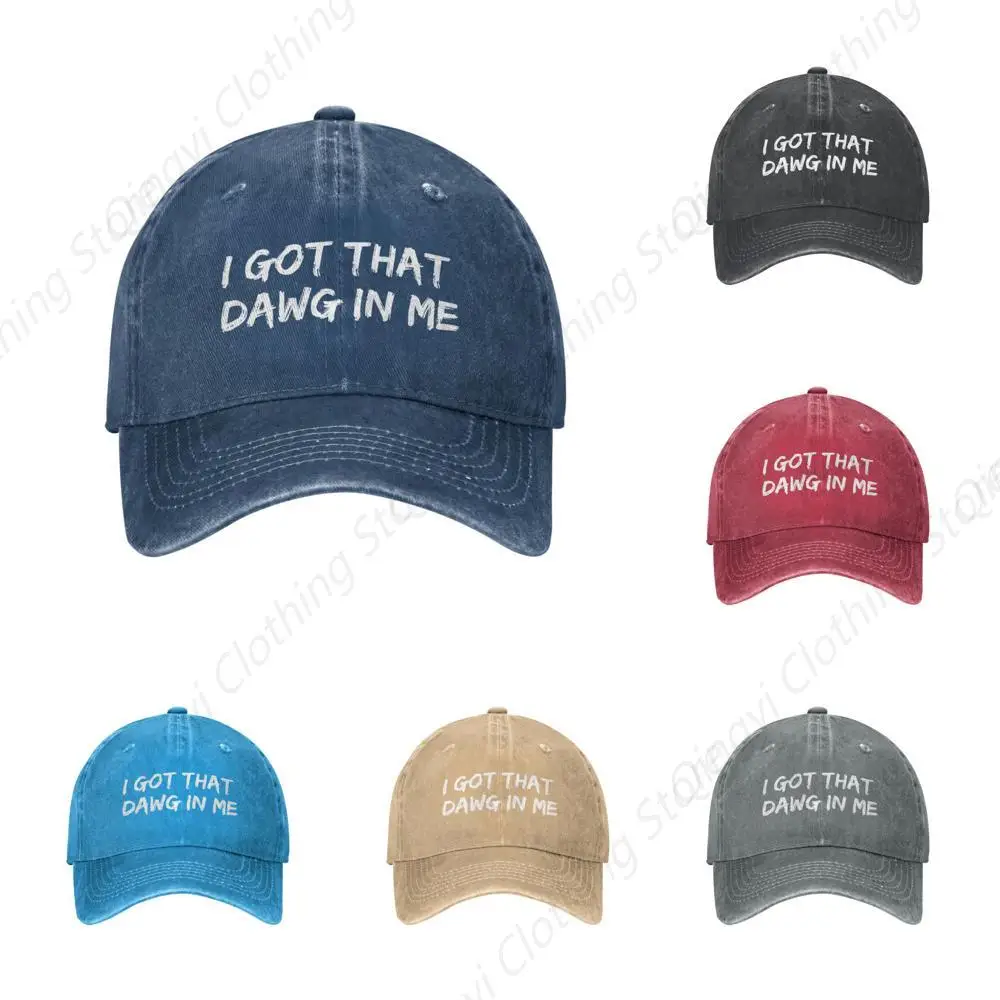 

I Got That Dawg in Me Cap Women Dad Hats Trendy Cap Navy Blue