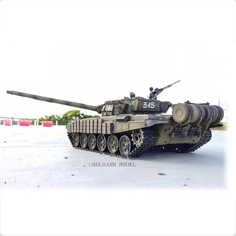 Henglong 3939 รีโมทคอนโทรลหลัก Battle Off-Road Tank รุ่น T72 ขนาดใหญ่ Battle รีโมทคอนโทรลจําลองถังของขวัญวันเกิด