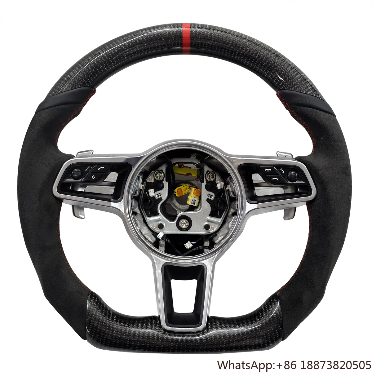 Alcantara-Lederlenkrad Porsche Alle Modelle 911 718 Cayman Boxster Cayenne Panamera Macan Taycan