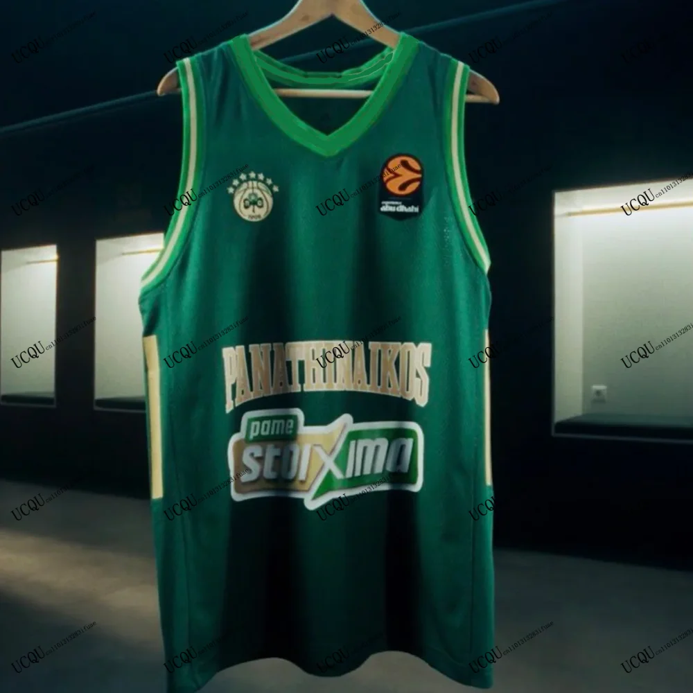 2025-26 nouveauté Panathinaikos impression 3D basket-ball grèce # 10 Jersey EURO Athletic T-Shirt style décontracté à la maison pour adultes et enfants