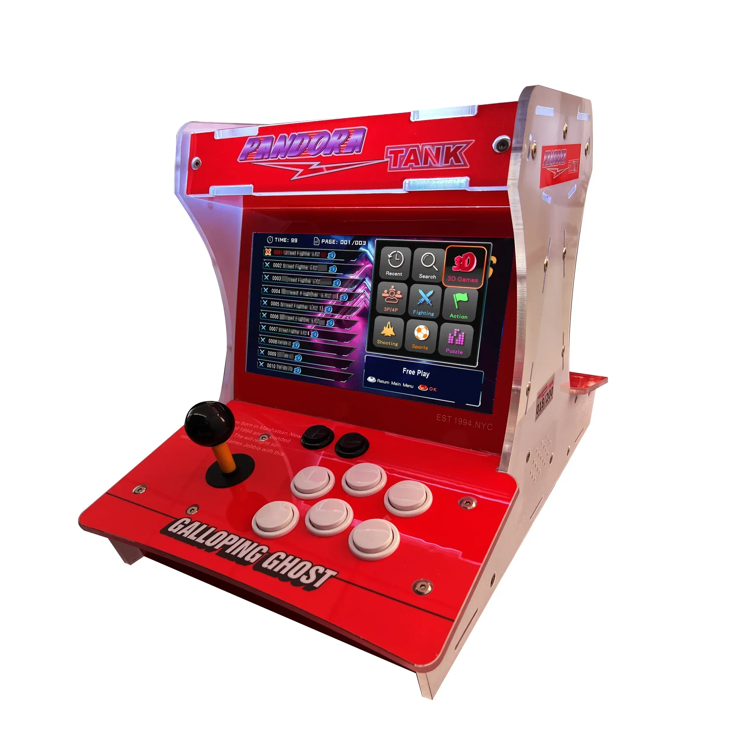 

Two Players Fight Against Barton Arcade Game Cabinet Video Pandora Box Classic Retro Arcade Machine
