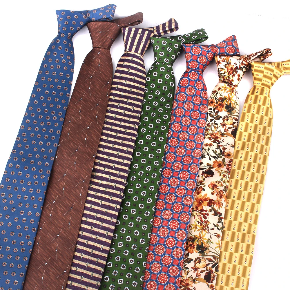 New Floral Print Neck Ties Casual Fashion Tie For Party Boys Girls Skinny Necktie Wedding Neck tie For Groom Neck Wear For Men