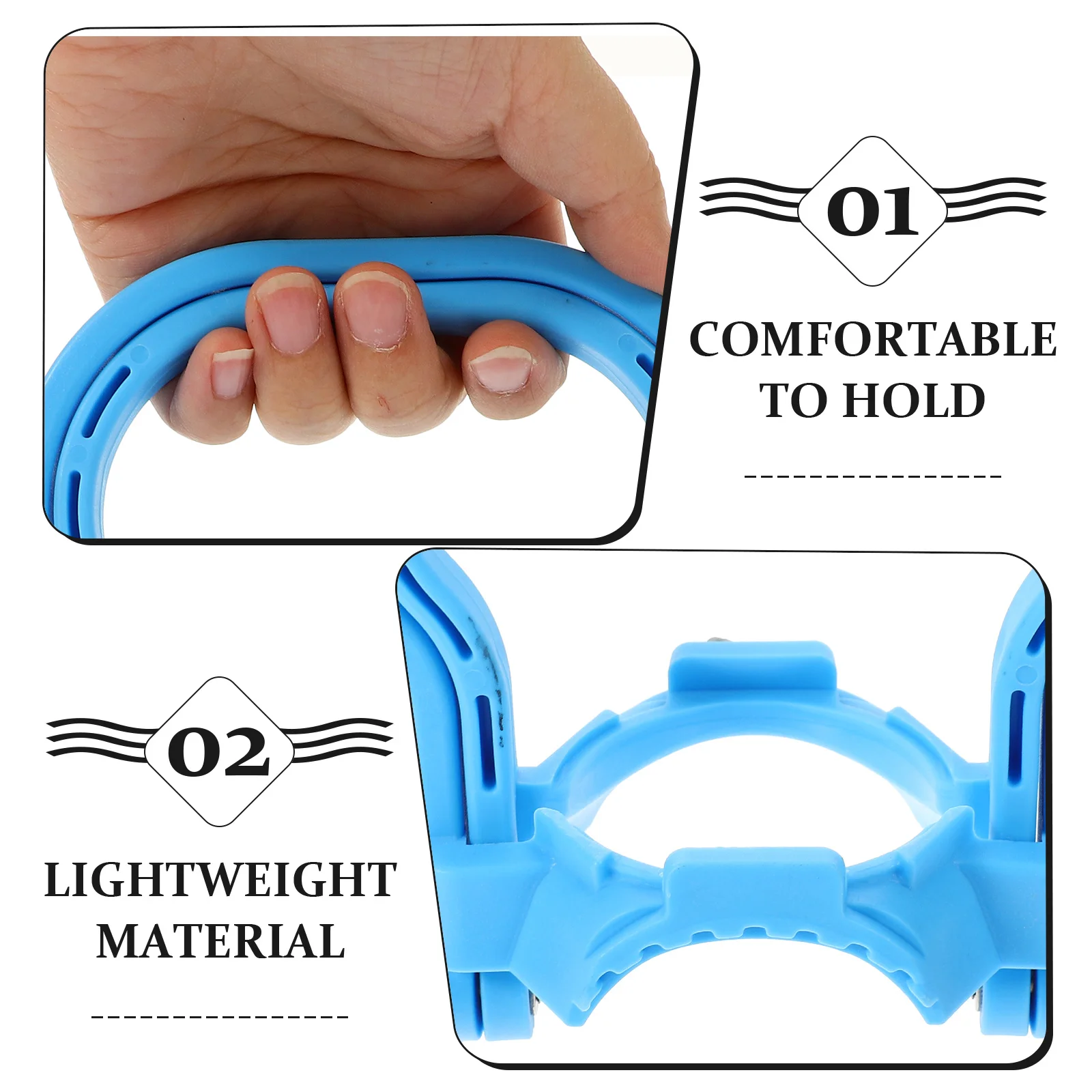 

Ergonomic Water Bottle Lifter Labor Saving Handle for 5 Gallon Jug Easy Carry No Burrs Water Bottle Lifter Bucket Carrier Handle