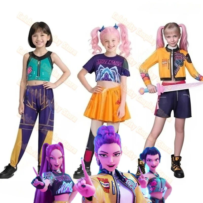 

New 2025 KPOP Demon Costumes Singer Embroidery Coat Top Shorts Costume Dance Stage Outfit Set Halloween Cosplay Stage Clothes