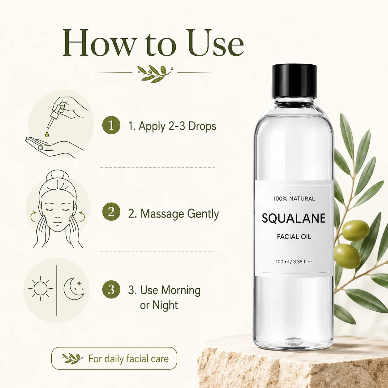 100% 천연 스쿠알란 오일 페이셜 세럼 식물성 모이스 - Squalane Oil Lightweight 리뷰 및 가격