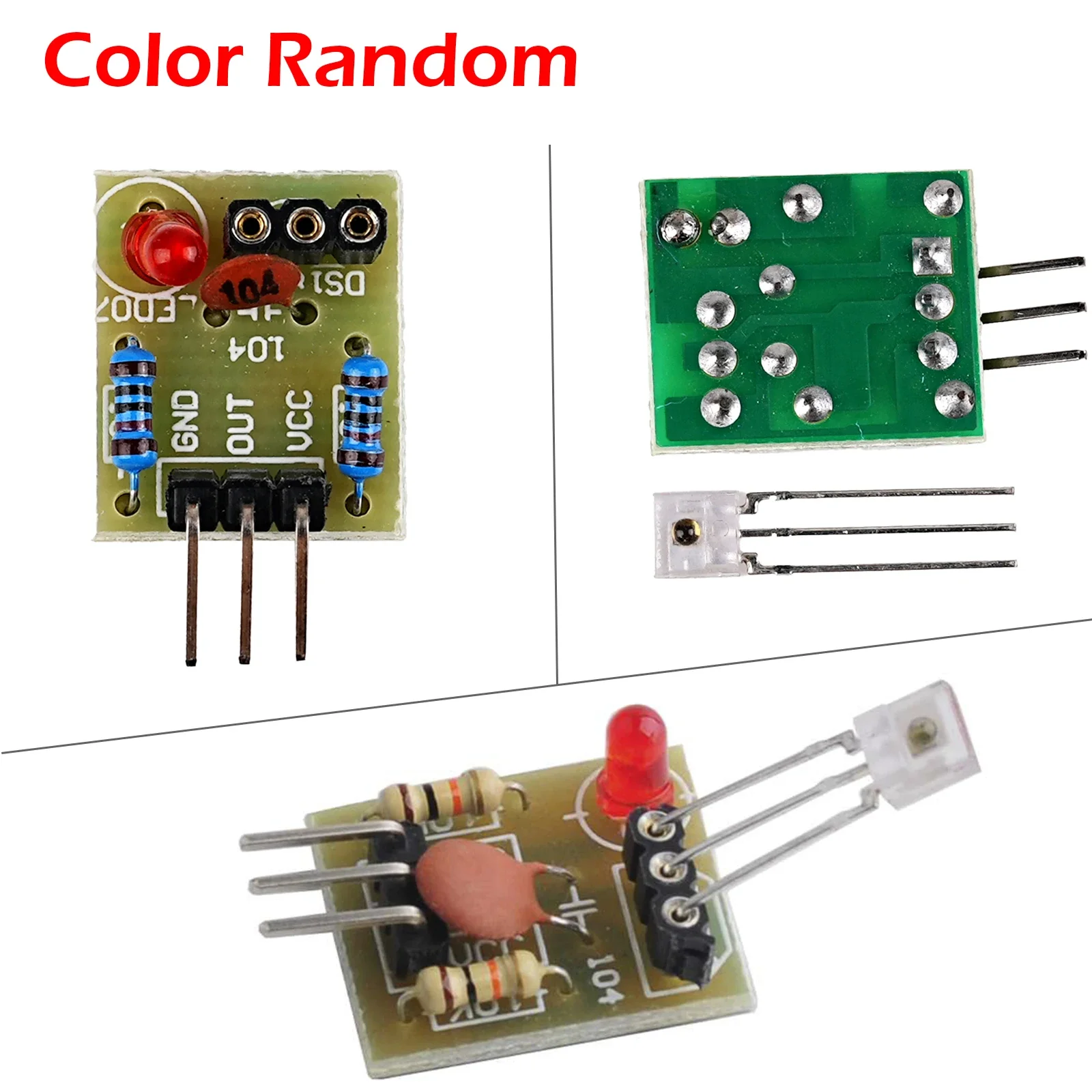 5PCS Laser Sensor Module Non-modulator Tube Laser Receiver Module for Arduino High Sensitivity Laser Detection DIY Projects