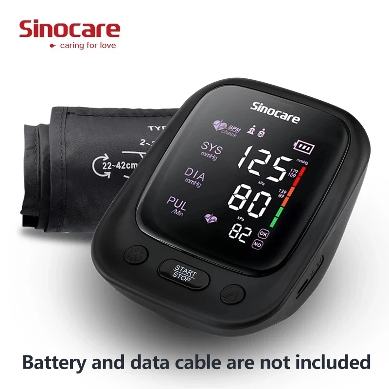 Clearance Sale Sinocare Blood Pressure Monitor Digital electronic sphygmomanomet Automatic BP Machine Heart Rate Pulse Monitor