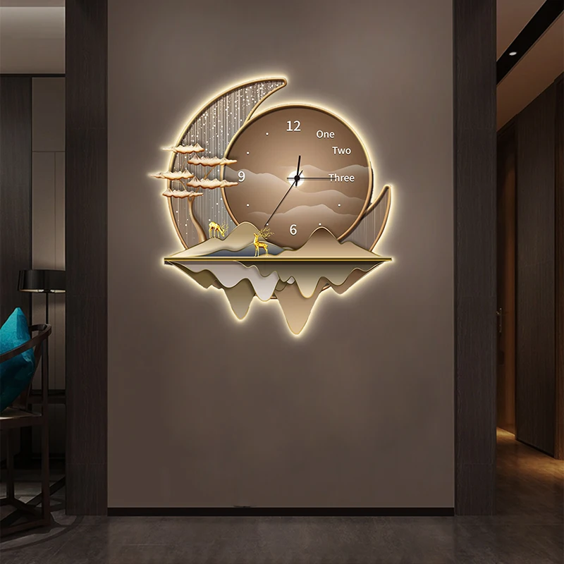 Living Room Luxury Wall Watch Digital Modern Luminous Xenomorph Fashion Clock Wall Design Orologio Da Parete Home Decoration