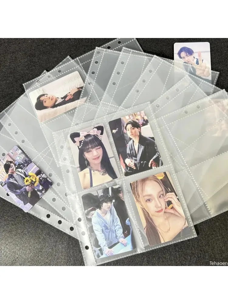 10 Stück ultraklare K-Pop-Kartenhüllen, Binder, Fotokarten, Fotoalbum, Innenseite für Postkarten, Filme, Spielkarten, Fotokartenschutz