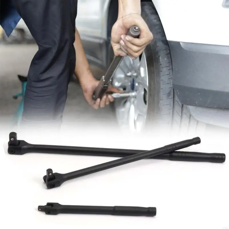 

Ergonomic Handle Socket Wrench Set 3 Size for Comfortable Use in Workshop and Garage Repairs Factory Workshop Efficiency Y4QC