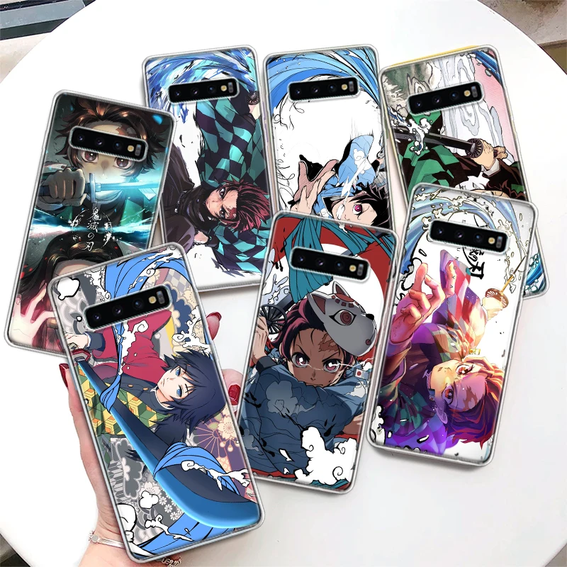 Kimetsu No Yaiba Demon Slayer Coque Phone Case For Samsung Galaxy S24 S23 Ultra S22 S21 S20 FE S10 Plus S10E S9 S8 + Lite Soft