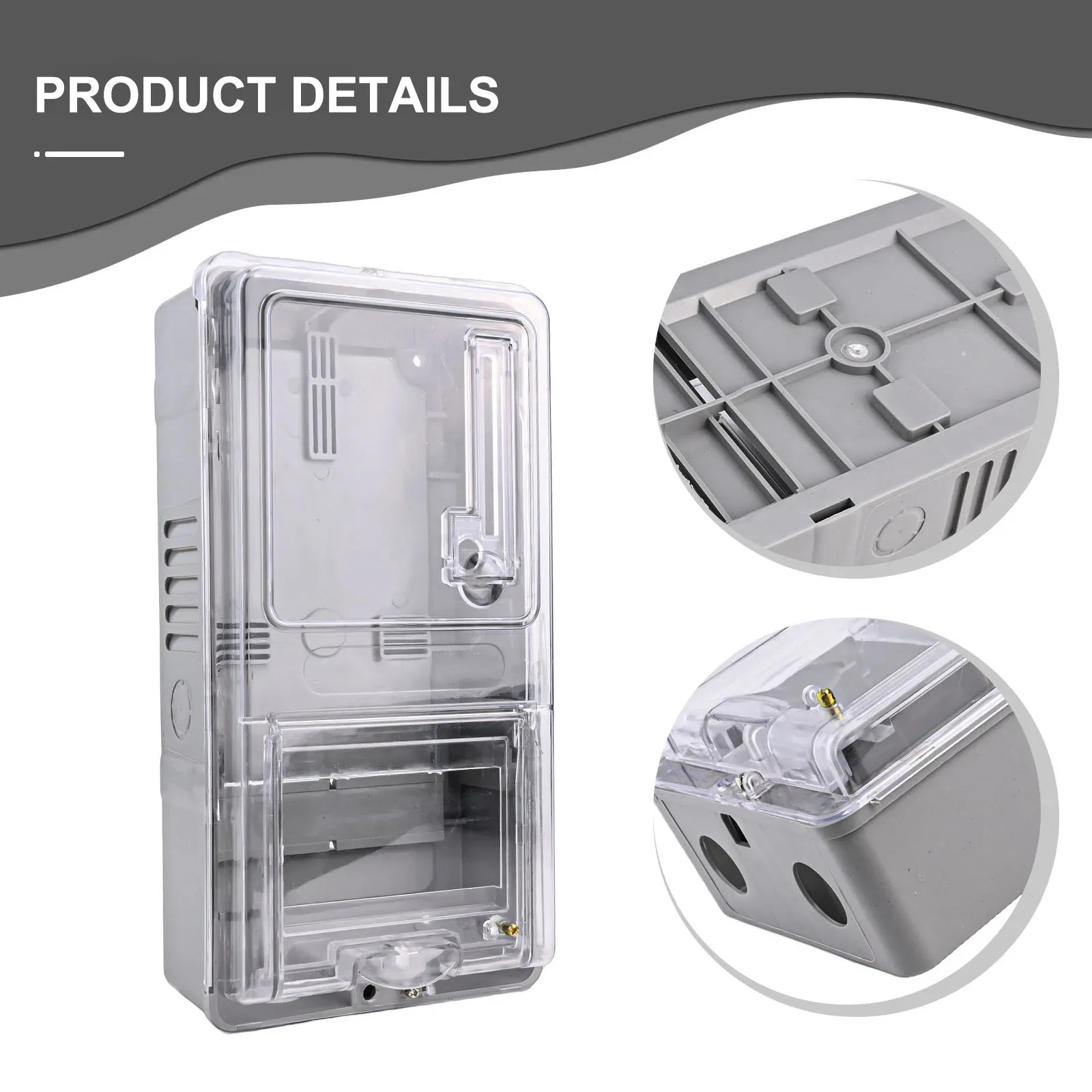 Transparent Electric Meter Box 6 Circuits Reliable Protection Against Theft Suitable For School And Community Use
