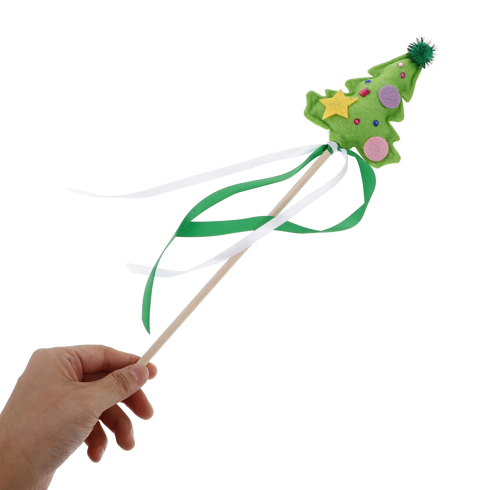 Różdżka Wróżki na Choinkę dla Dzieci, Różdżka do Przebrania, Różdżka do Ręki, Rekwizyt na Imprezę, Akcesorium do Występów Scenicznych, Świąteczna Różdżka Wróżki, Dekoracja