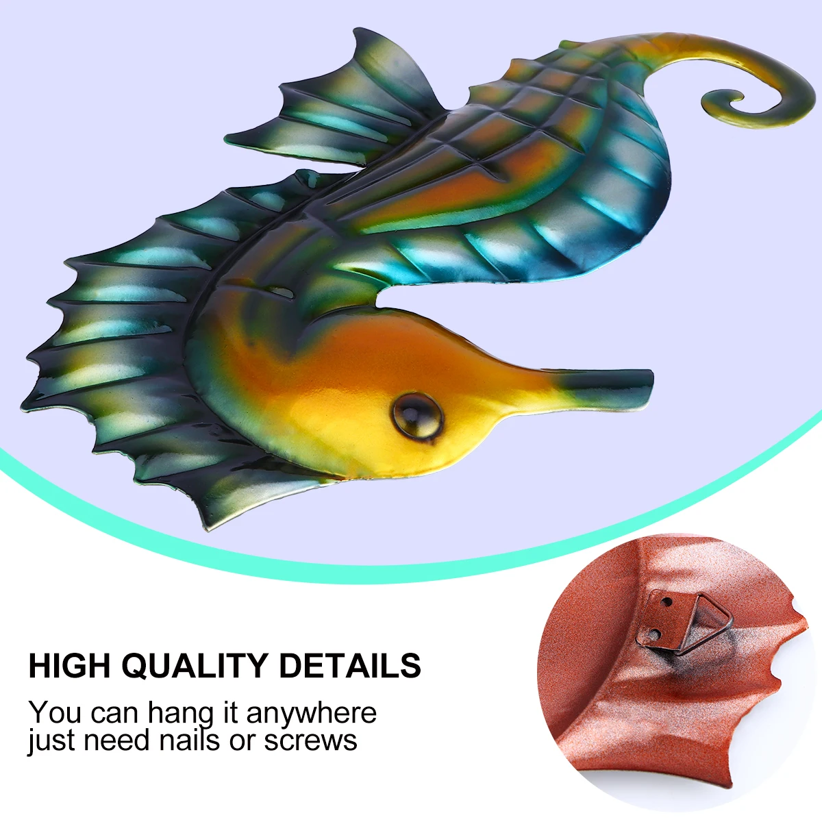 

3D Iron Wall Hanging Decor Green Metal Home Party Festival Ornament Fine Craftsmanship Shaking Bell Sound Christmas
