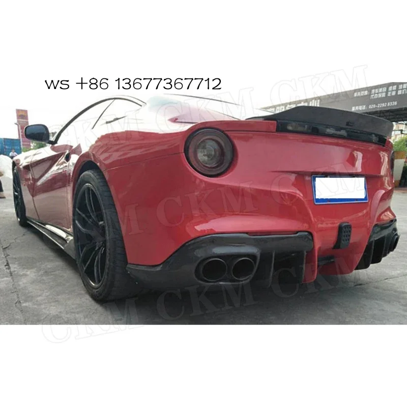 Carbon Fiber Body kit Front Lip Side Skirts Bumper Diffuser Rear Spoiler F12 Berlinetta 2013-2016