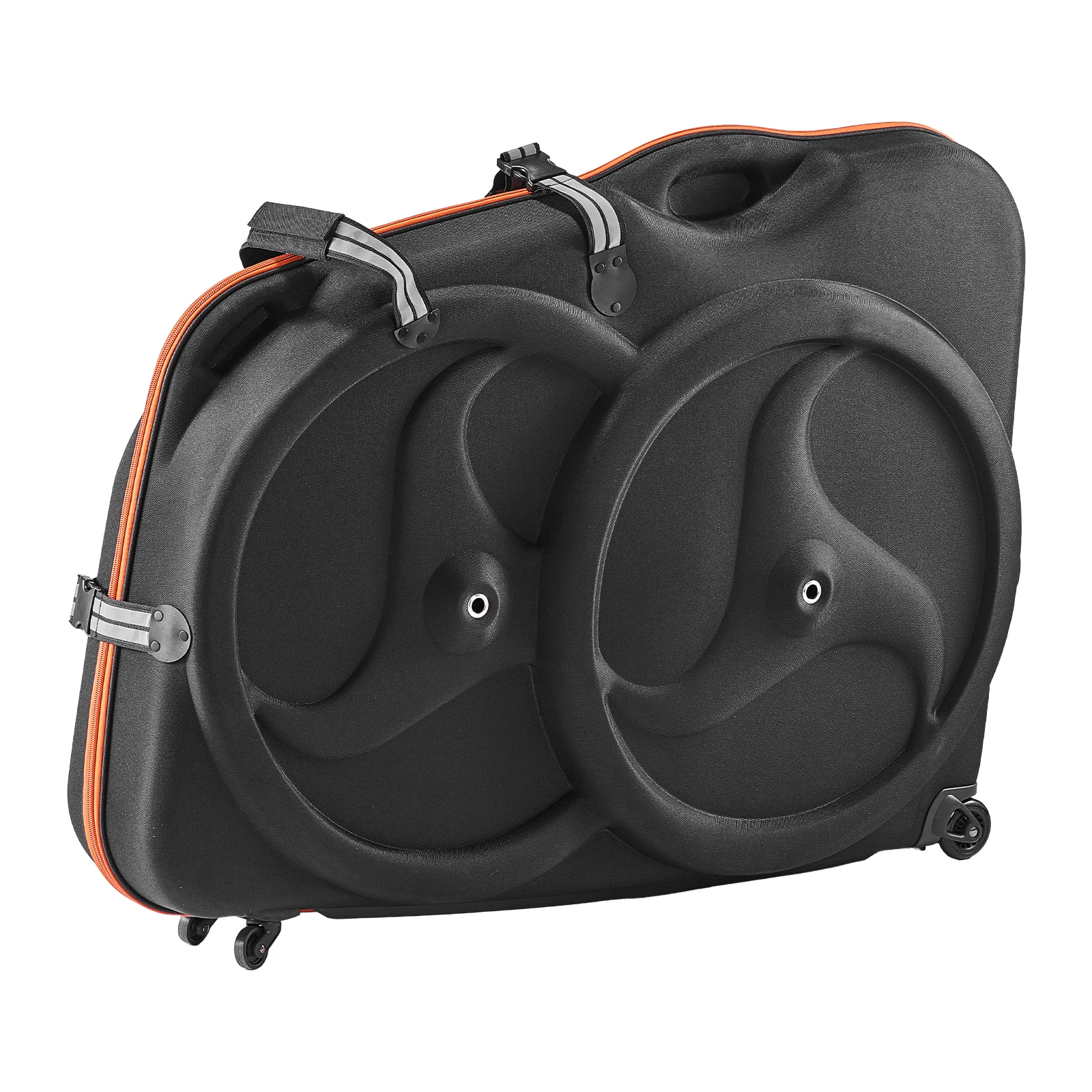 SucceBuy Bicycle Travel Case Bike Travel Bag with EVA Hard Shell & TSA Lock & Wheels Safe Transportation Bag for 700C Road Bike