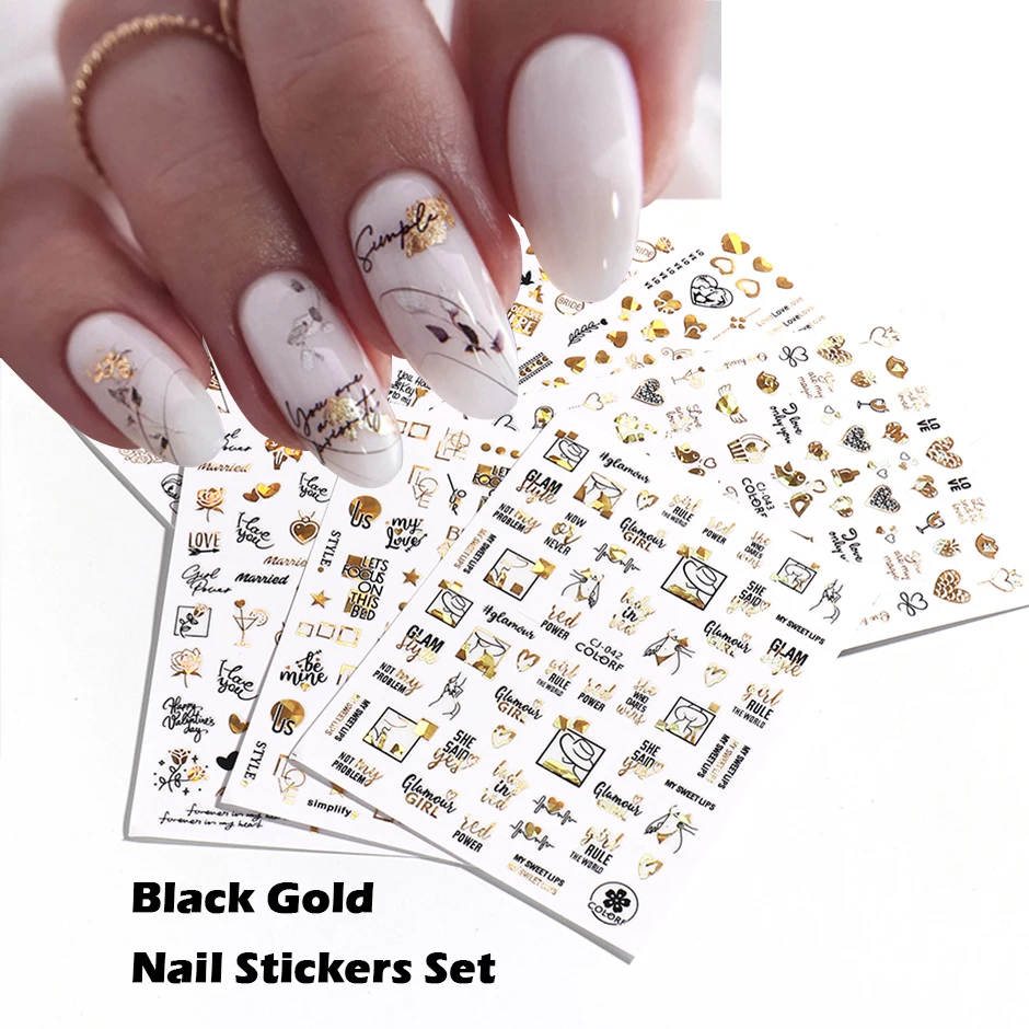 

9 шт., набор голографических наклеек для ногтей, с абстрактными полосками