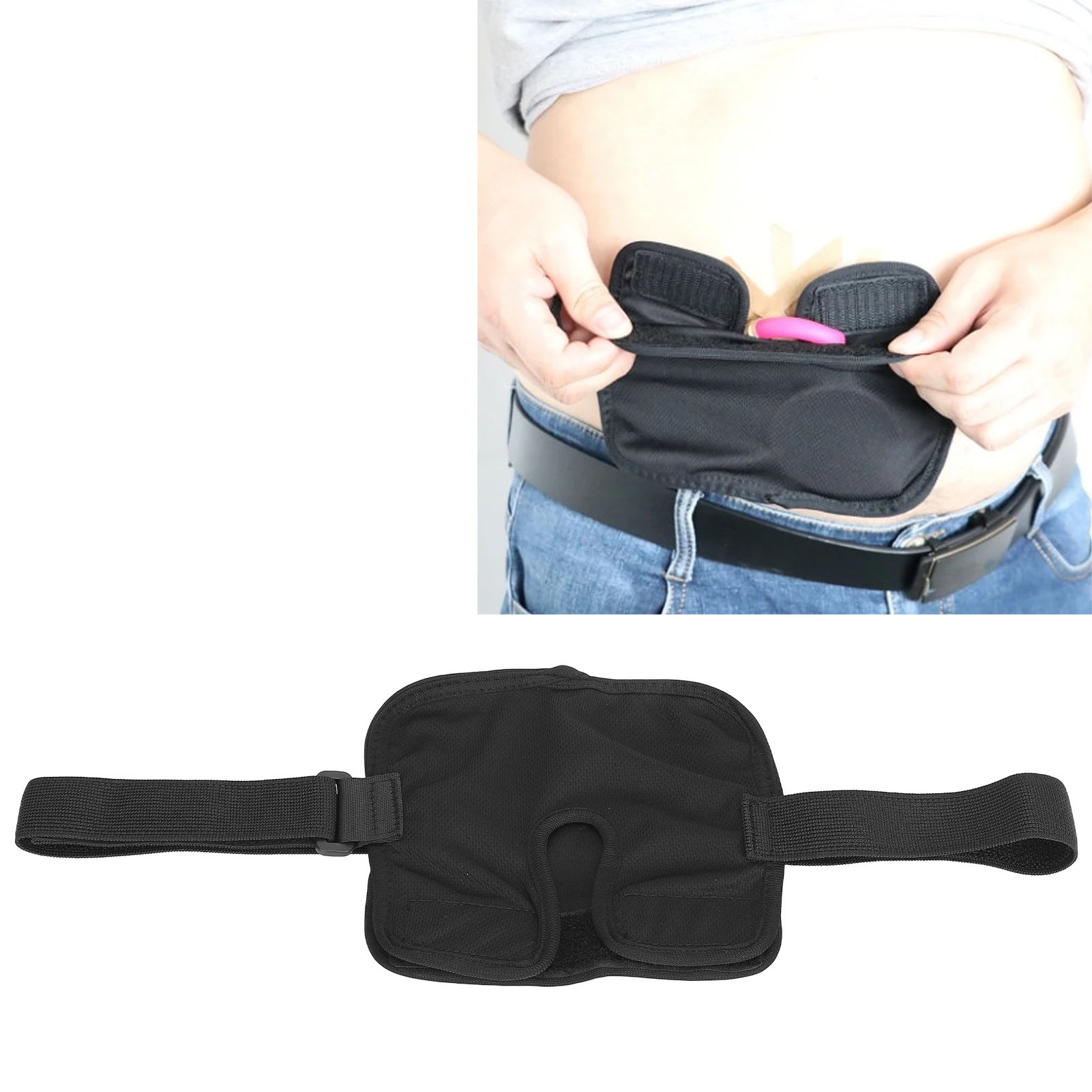 Peritoneal Dialysis Belt Concealed Catheter Elastic Band Universal Size Breathable Pocket Dialysis Holder Belt