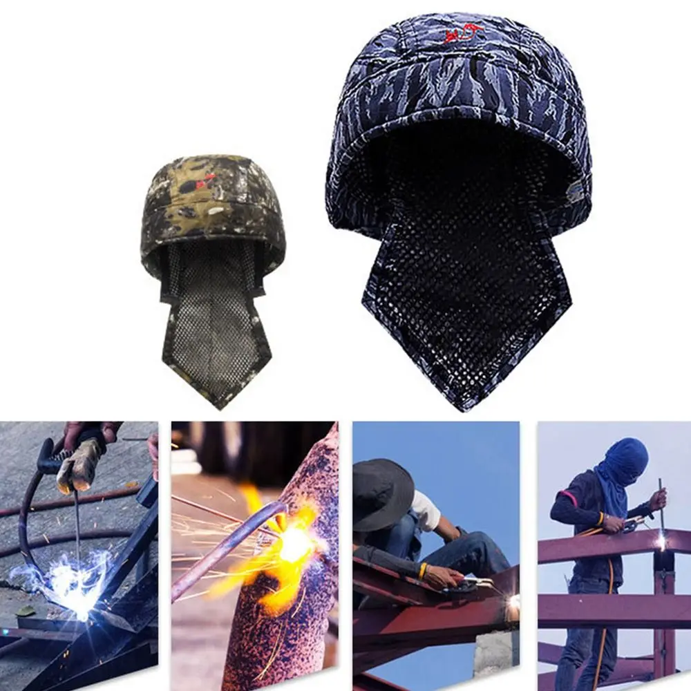 Breathable Anti-scalding Flame Retardant Head Protective Cover Welding Protective Equipment Work Cap Welding Hat