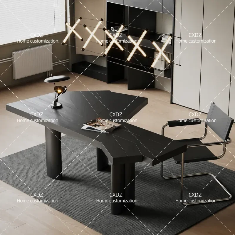 Nordic Painted Desk Modern Simple Computer Table Creative Personality Office Desk for Manager Boss Home Study Workstation