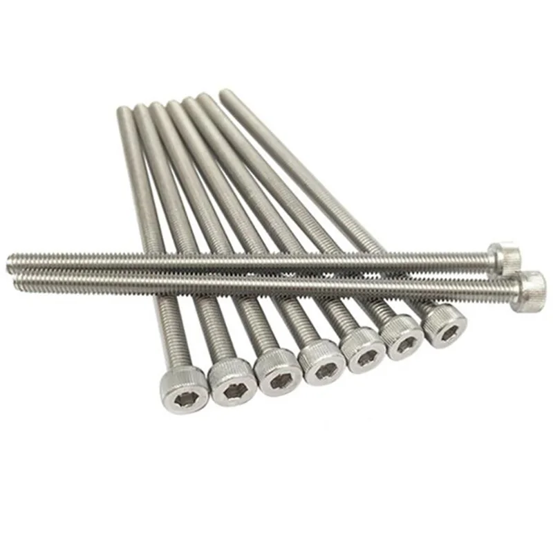 Aço inoxidável encantar Allen chave parafusos, parafusos de soquete, M3, M4, M5, M6, M7, M8, M10, M12, M14, M16, M18, M20, M24
