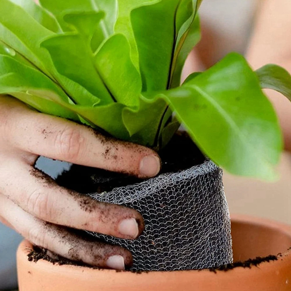 金属メッシュ植木鉢,植物の根の保護ネット,ステンレス鋼のバッグ,昆虫とラットの保護カバー,家庭,庭,農場