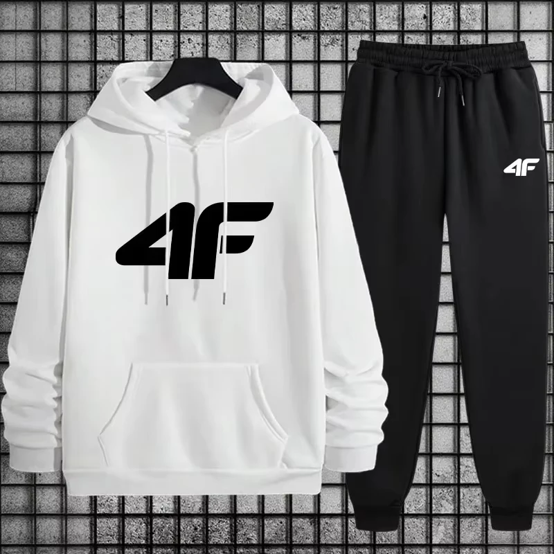 

Новые мужские спортивные костюмы: худи и спортивные брюки, городской повседневный и модный спортивный стиль для осени и зимы 2025 года.