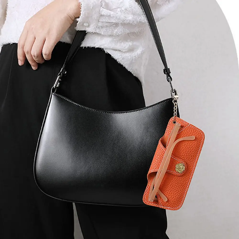 

Flower Eyeglasses Container Eyeglasses Protective Box PU Leather Sunglasses Bag Eyewear Holder Camellia Glasses Case