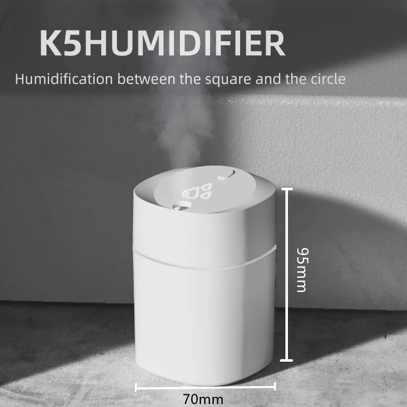 2022 K5 mini umidificatore aromaterapia umidificatore auto Mini Desktop USB Household Business Cute Pet Mute regalo umidificatore