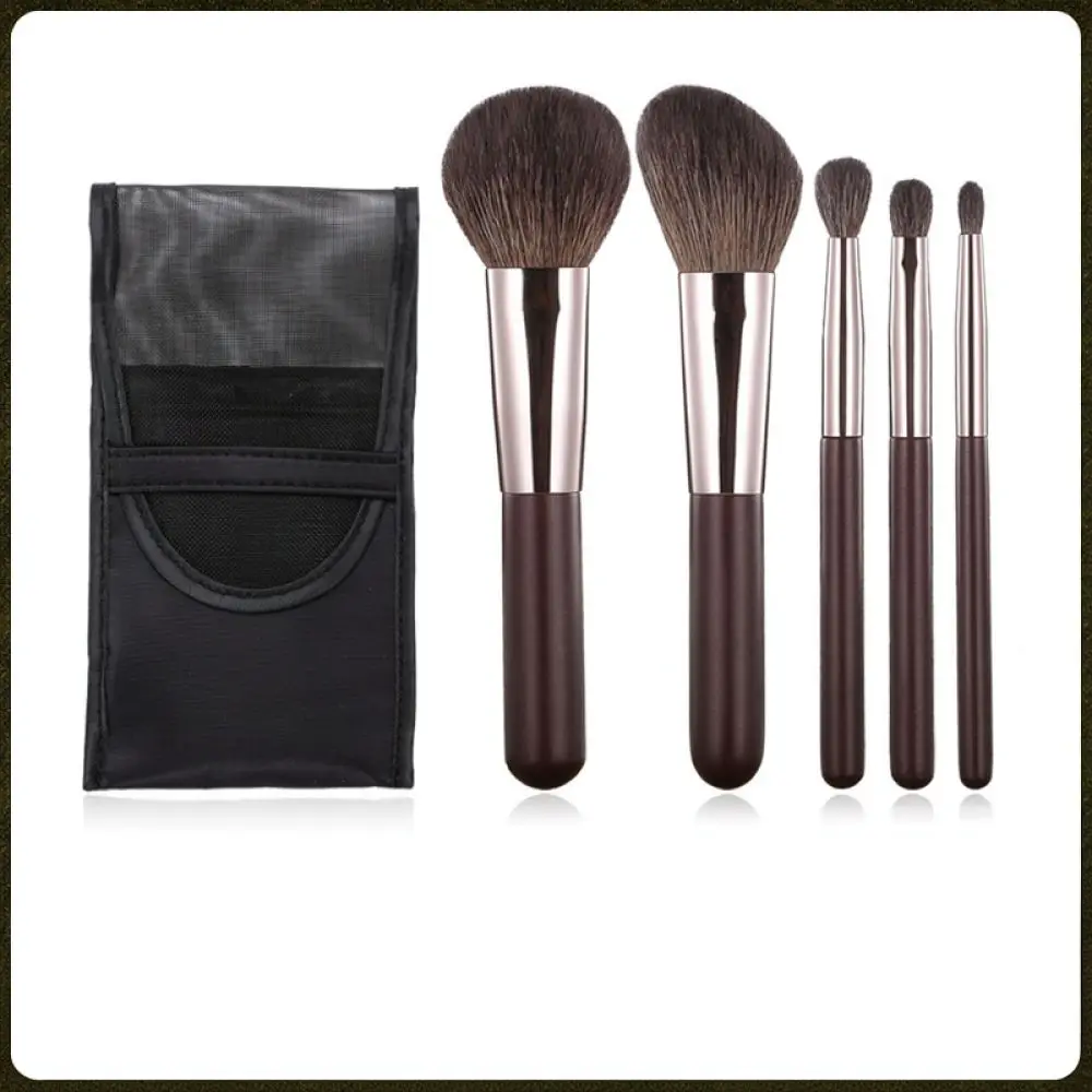 Soft Soft Makeup Brush Set For Travel Portable Cosmetic Applicator Natural Wool Fiber Bristles Eye Shadow Foundation Tools - Aliexpress Deal