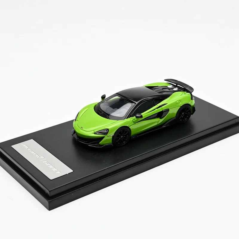 LCD دييكاست 1/64 مقياس ماكلارين سبيكة سيارة نموذج ماكلارين 600LT سبيكة سيارة نموذج لعب المركبات لعب للبنين الصندوق الأصلي