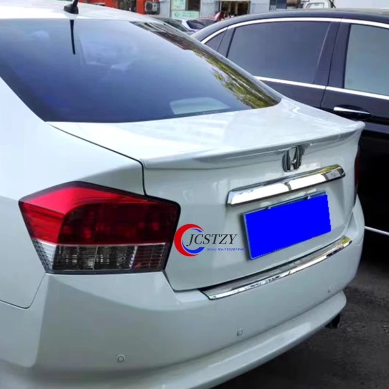 Para HONDA City Spoiler 2009 2010 2011 2012 2013 2014 spoiler Material ABS de alta calidad alerón trasero de coche imprimación de Color alerón trasero